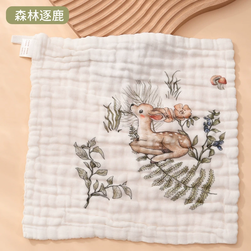 Марлевая косынка, лента, детское полотенце, детский нагрудник для еды, 30×30 см
