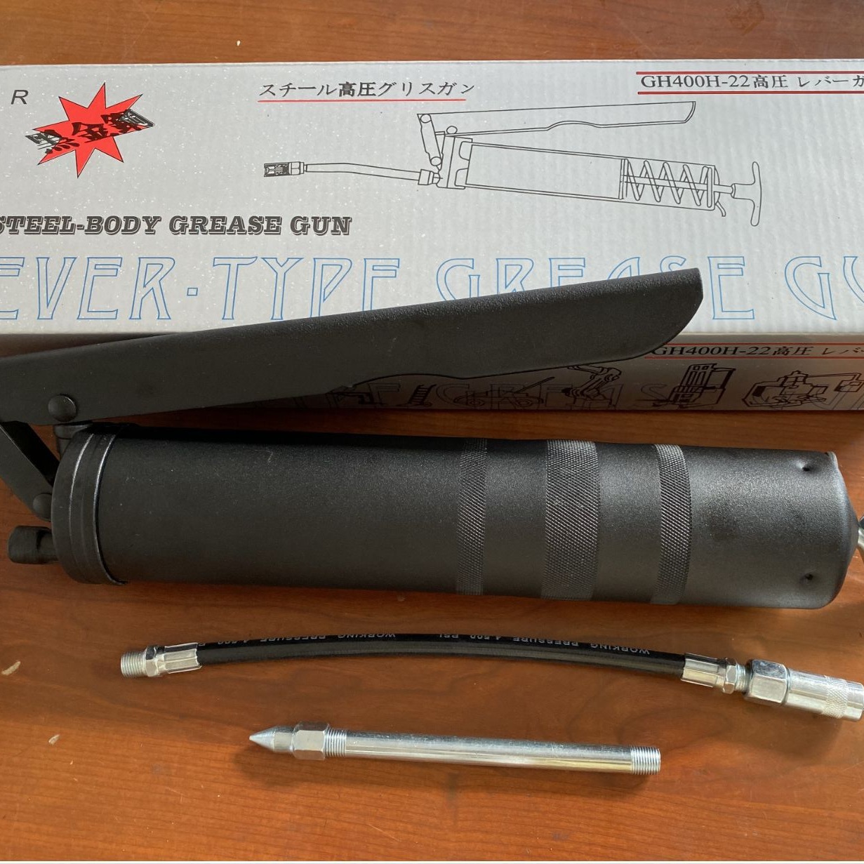 批发黑金刚黄油枪手动单压杆挖掘机汽车重型牛油枪高压自吸黄E18