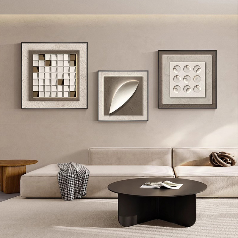 Modern Italian Wall Mural, Entrance Hall, Restaurant Decoration Painting, Sofa Background Wall Hanging Painting, High-End Geometric Abstraction