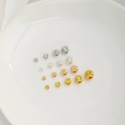 Color-retaining 14k gold-plated watermelon beads, Zərgərlik ara hissələri