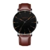 Black shell orange needle brown belt-belt