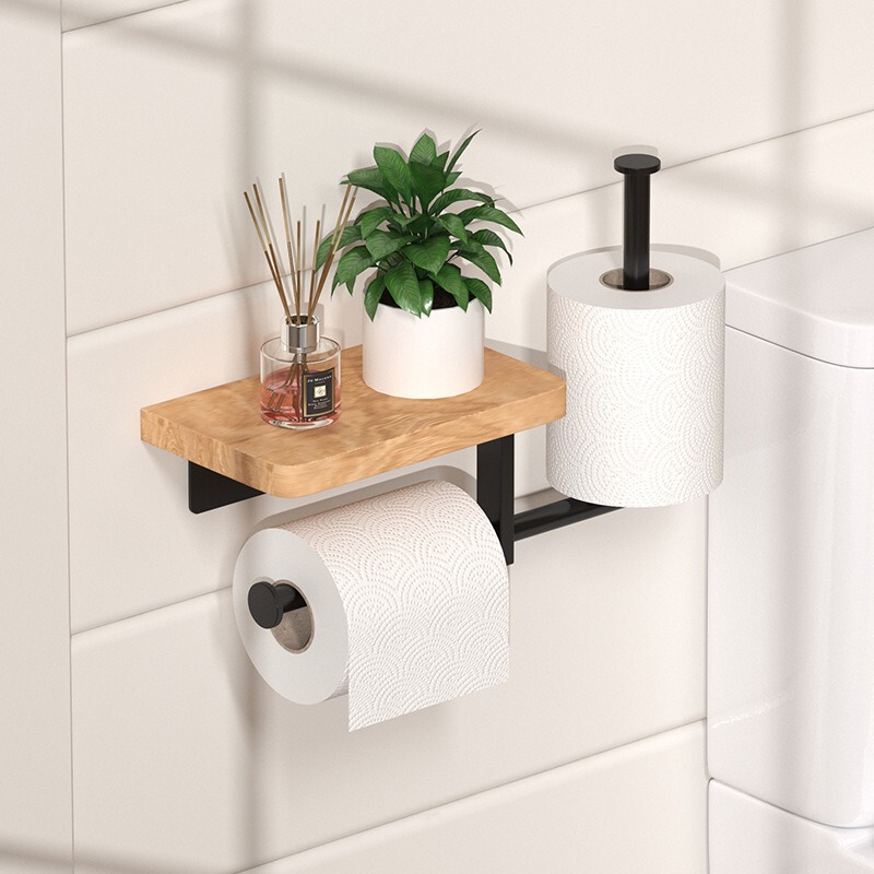 Paper Towel Rack Toilet Roll Paper Holer Punch-Free Bathroom Paper Towel Aromatherapy Storage Rack Household Wall-Mounted Toilet Paper Rack