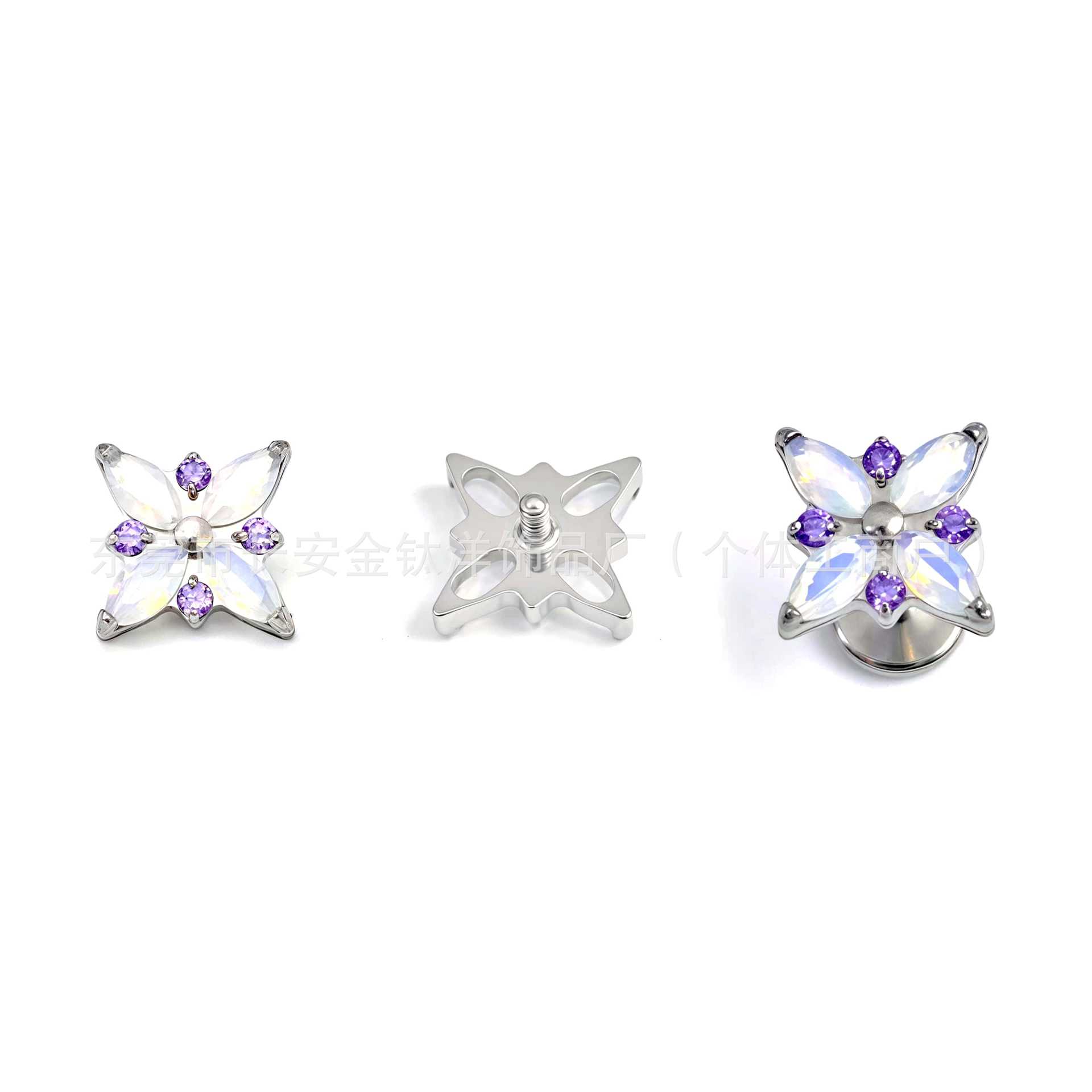 Labret piercing jewelry detail image