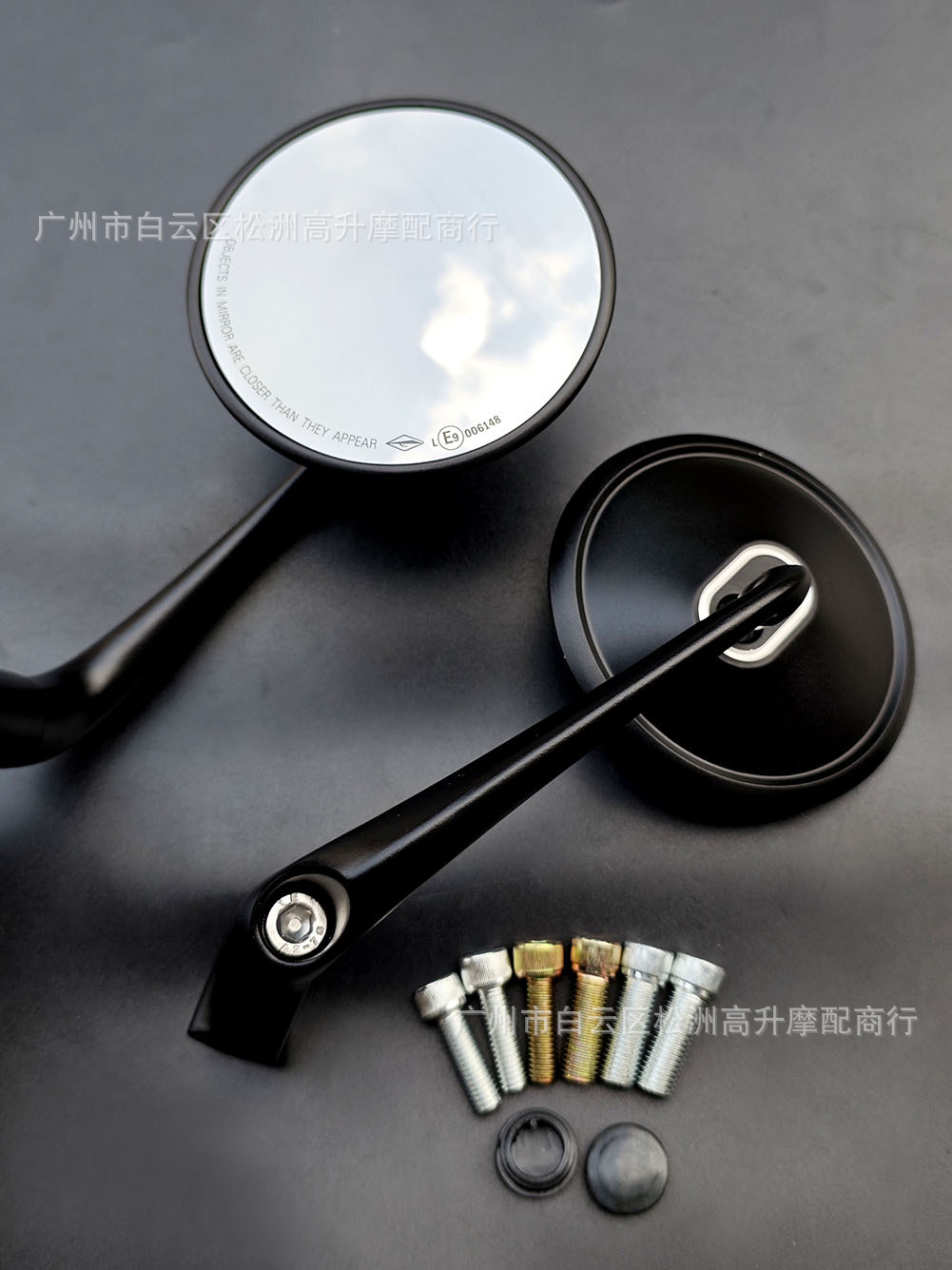 Suitable for Xindazhou Motorcycle Modified Large Field of View Rearview Mirror Maverick Yadi 009 Aluminum Alloy Retro Reversing Mirror