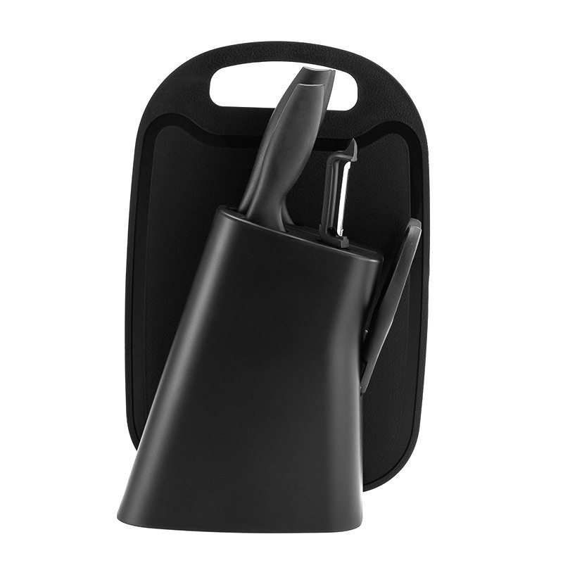 Juego de cuchillos de paja de trigo color de seis piezas de acero inoxidable juego de cuchillos de cocina traje de regalo conjunto de cuchillos de cocina para el hogar