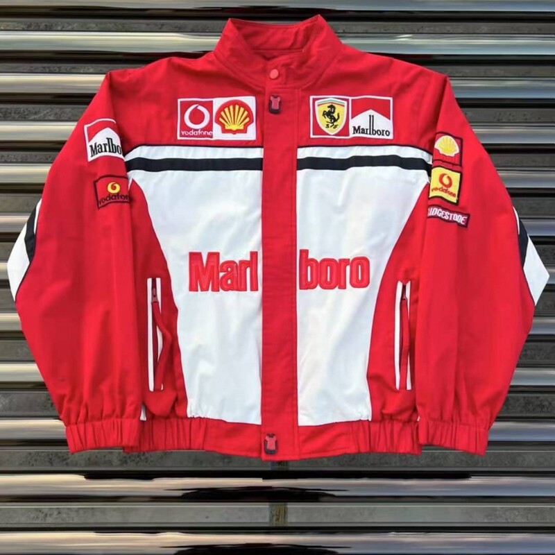 25 New Customized F1 Embroidered Racing Suits American Cycling Suits Flight Jackets Motorcycle Suits Embroidered Casual Long Sleeves