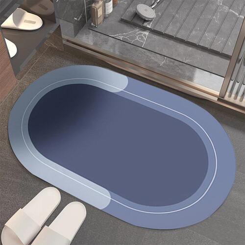 Wholesale delivery Nordic simple solid color diatom mud bathroom absorbent floor mat entrance toilet bathroom quick-drying soft mat