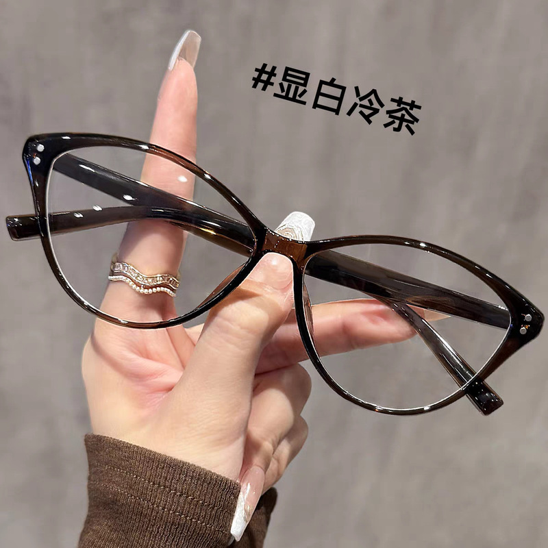 新款高级感老花镜批发猫眼显年轻防蓝光老花眼镜时尚高清超轻花镜|undefined