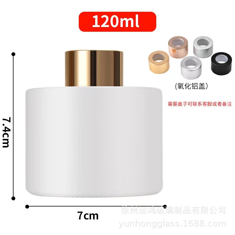 En stock botella de aromaterapia botella vacía taza de cera color botella cilíndrica color de ratán fragancia esmerilada botella vacía botella de perfume sin fuego