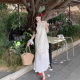 French Holiday Style Lace Stitching dress Women's Summer 2025 New Super Fairy Gentle Temperament Vest Long Skirt