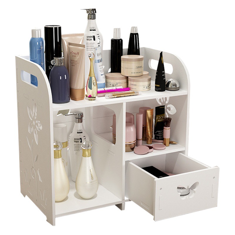 Baño suministros de almacenamiento de rack cajón de baño caja de almacenamiento de cosméticos de escritorio lavabo productos de cuidado de la piel rack de almacenamiento