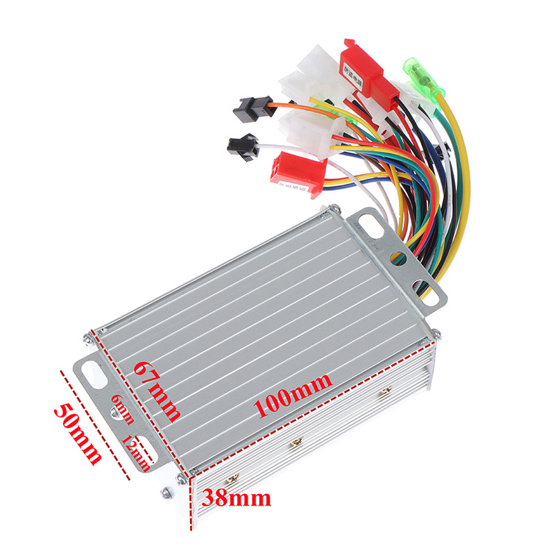 Controlador de scooter eléctrico 36 - 48v350w carro de batería 6 tubos sin escobillas alta adaptabilidad