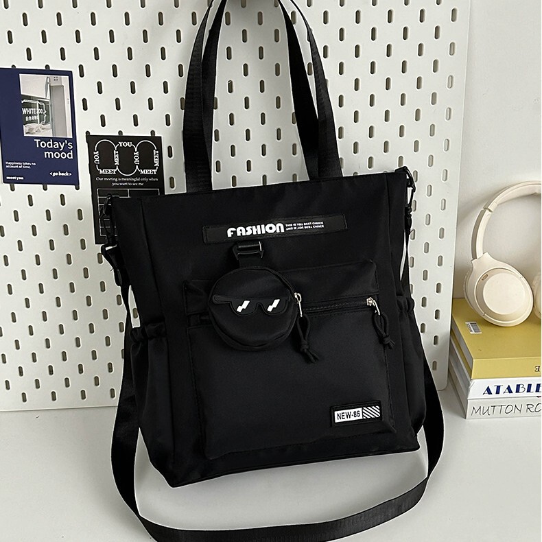 Tuition Bag Portable Book Bag Boy Backpack Teenager High School Student Cross-Body Junior High School Student Shoulder Tutoring Bag