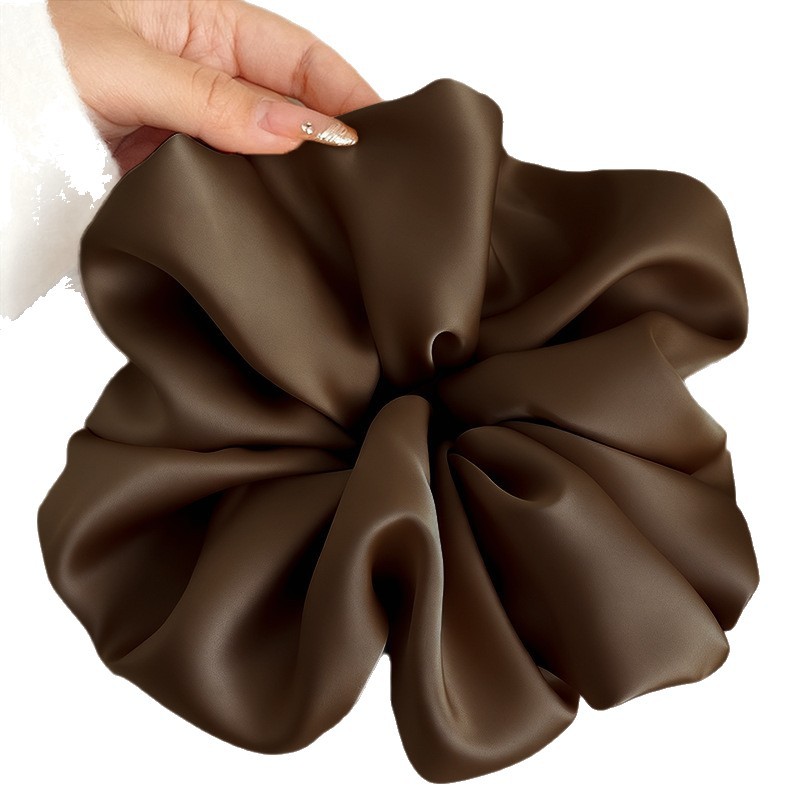 Zhao Lusi con el mismo anillo de cabello intestino femenino de alta calidad estilo extranjero anillo de cabello de moda cuerda de cabello bola de cabeza flores de otoño y invierno adornamientos para el cabello
