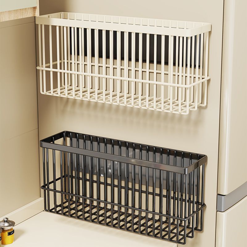 Refrigerador de cocina estante de succión magnética bolsa de película de plástico artefacto de toalla de papel sin perforación condimento doméstico estante de almacenamiento de película de plástico