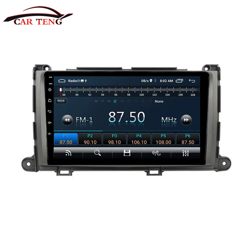 Для Toyota Sienna 2010–2014 Android навигация с большим экраном, Bluetooth, камера заднего вида, CarPlay
