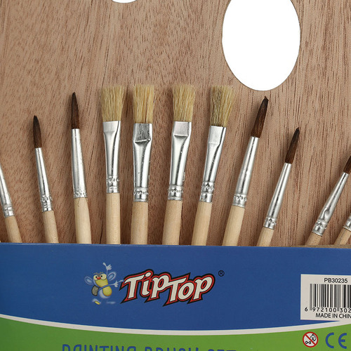Cross-border direct supply brush set 12 watercolor brushes palette set children's art painting tools wholesale