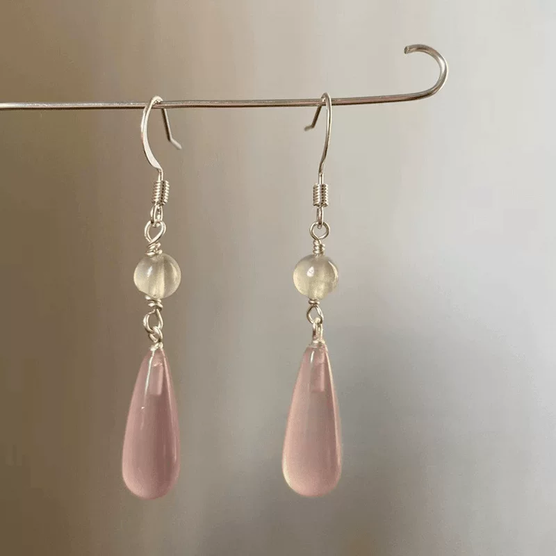 Fuchsia earrings, Chinese style, wholesale