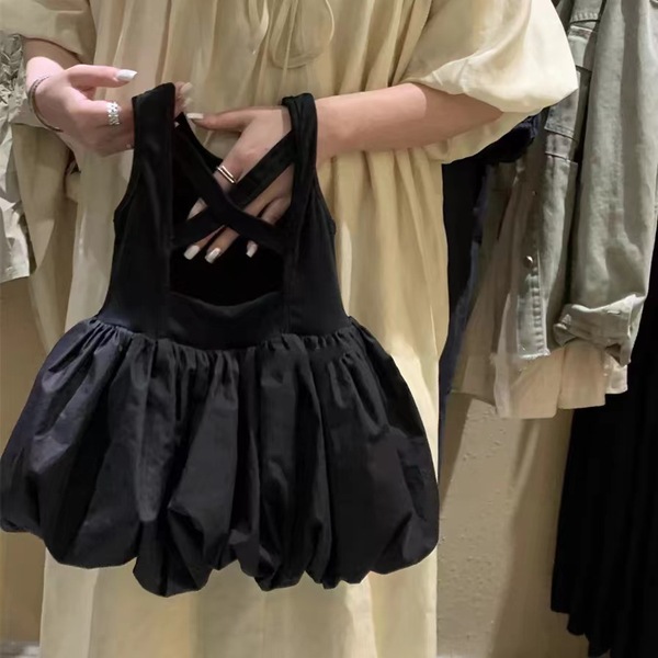 Black dress with sleeves sleevless