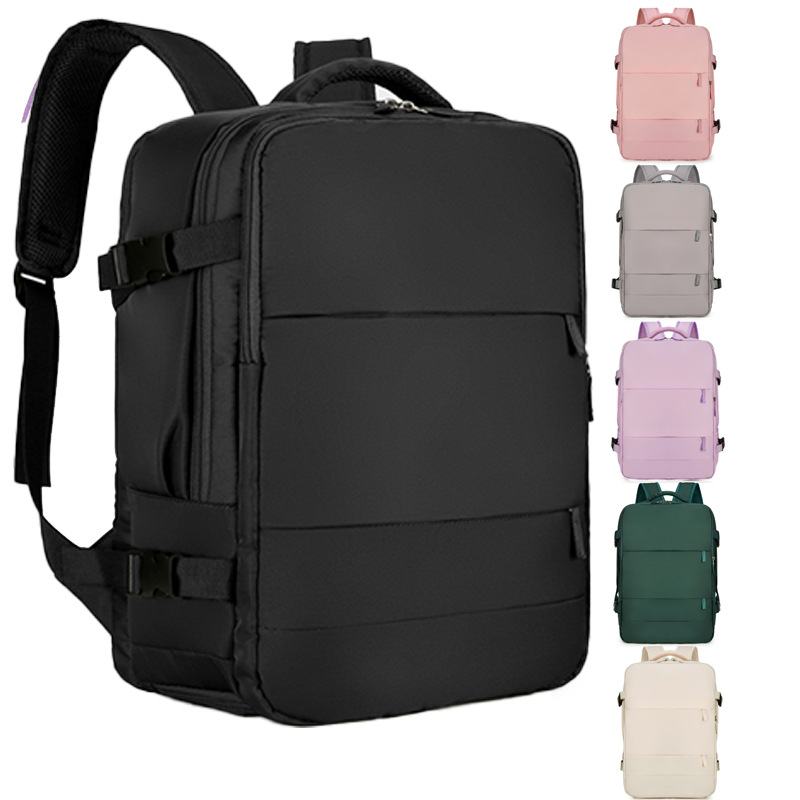 跨境外贸包包印制logo背包 时尚大容量女双肩包差旅多功能电脑包