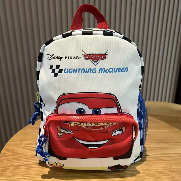 Cross-border 2026 Autumn New Children's Backpacks for Boys and Girls, Kindergarten School Bags, Cartoon McQueen Car Backpacks