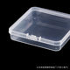 Cross-border 1.5cm Rectangular Plastic Box PP Transparent Box Square Packaging Plastic Box Flip Cover Large Storage Flat Box