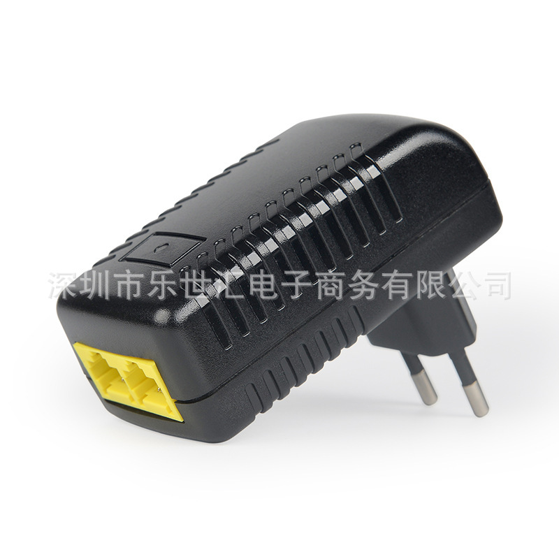 PoE Injector  POE4805 48V0.5A 直插式POE供电器 欧规 4578供电