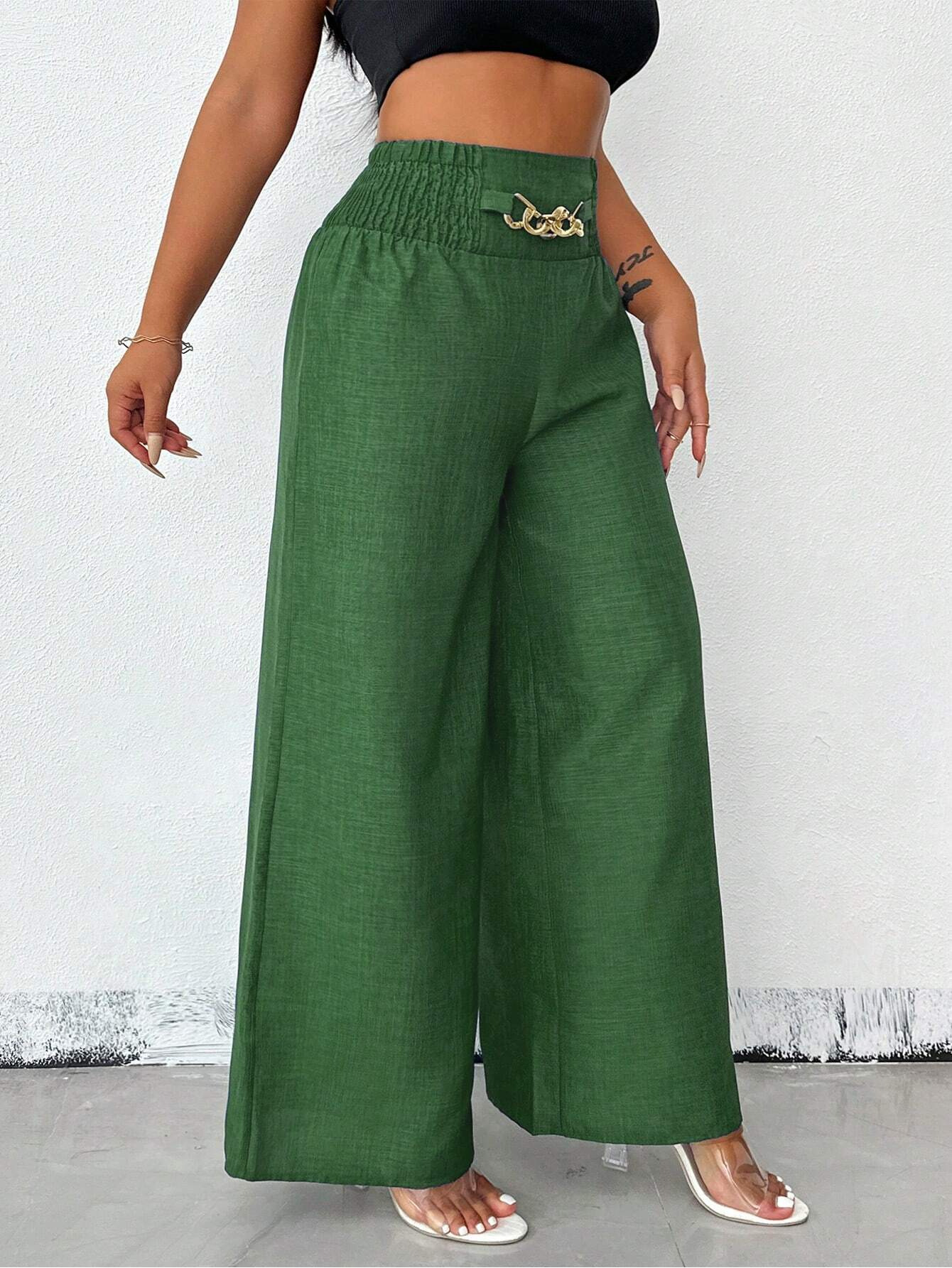 273g Weight Straight Pants Pants Length Polyester Fabric Type Low Waist Waist Line Casual Pants Pants Type Inelastic Elasticity Holiday Occasion Loose Fit Type Solid Color Pattern 2025 Spring and Summer Season Women's Gender Streetwear Style Women's Holiday Streetwear Solid Color Straight Pants Casual Pants 16