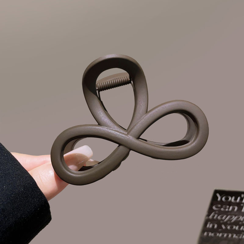 Nuevo temperamento de alta gama horquilla grande horquilla en la parte posterior de la cabeza clip de tiburón tocado clip de agarre accesorio para el cabello clip para el cabello de disco hueco