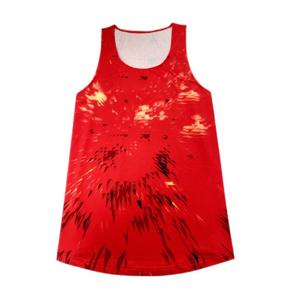 Group Purchase Available with Logo, Quick-Dry Track and Field Men's and Women's New Vest for Marathon Training and Competition Running, Breathable Sports