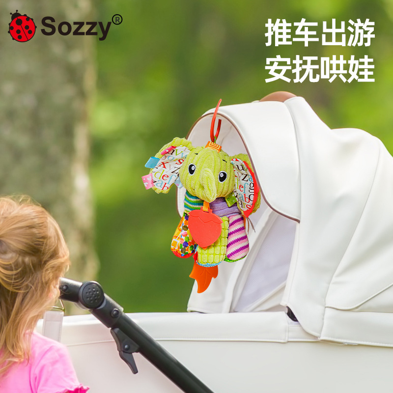 新しい sozzy ベビー 0-1 歳ベッドトレーラーぶら下げオルゴールベル新生児ぬいぐるみ早期教育おもちゃ卸売|undefined