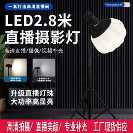 双色温遥控摄影棚拍照补光灯专业直播美颜补光灯直播间氛围灯LED
