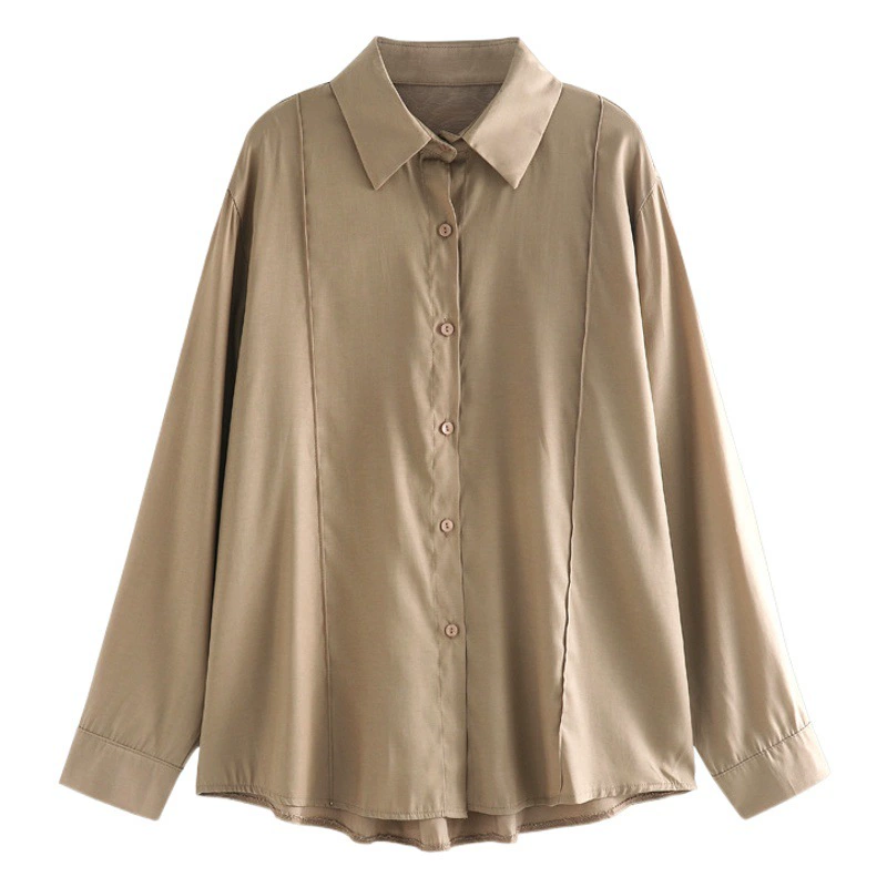 Белая рубашка, Женская весенне-осенняя новинка, универсальный дизайн, нишевый Топ, легкая Базовая рубашка с длинными рукавами для взрослых, куртка