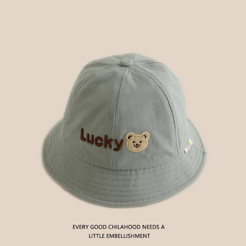 Sombrero de bebé primavera y otoño gorro de pescador lindo lindo niñas y niños viajan sombrero solar universal de verano