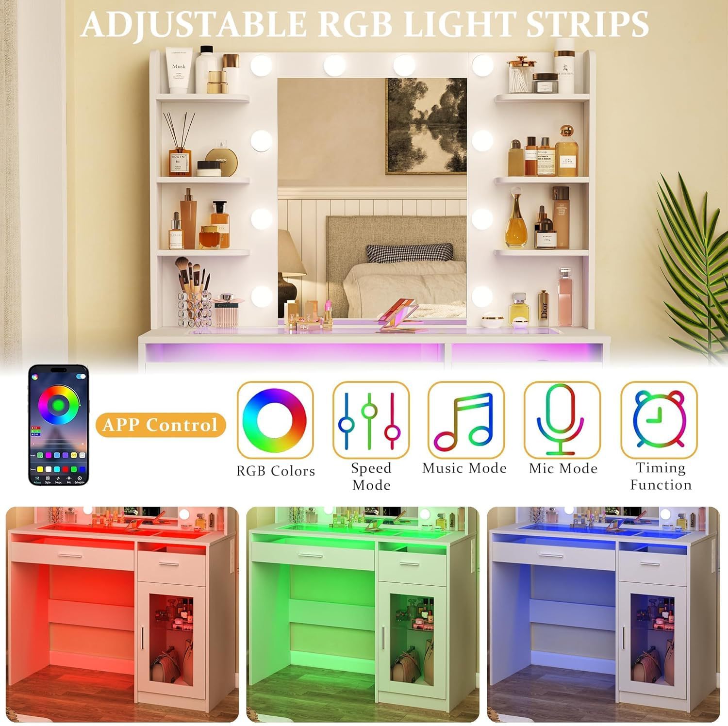 Amazon venta caliente nórdica mesa de maquillaje dormitorio moderna mesa de maquillaje de almacenamiento pequeño tipo de casa mesa de maquillaje transfronteriza para el mayorista