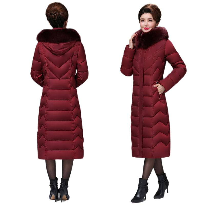 Middle-Aged and Elderly Women's Clothing, Mother's Clothing, down Cotton Outwears, Women's Large Size Cotton Outwears, 40-Year-Old Women's Long Over-The-Knee Cotton-Padded Jackets, Winter Outwears Middle-Aged and Elderly Women's Clothing, Mother's Clothing, down Cotton Outwears, Women's Large Size Cotton Outwears, 40-Year-Old Women's Long Over-The-Knee Cotton-Padded Jackets, Winter Outwears