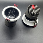 无主灯照明cob防眩光射灯外壳led轻奢天花灯嵌入式5W7W75mm开孔