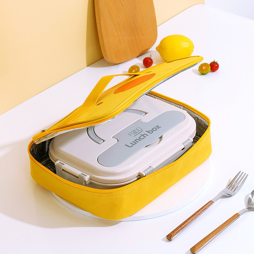 Bei Lian New Product Cartoon Hand-carrying Lunch Bag Packing with Meal Student Lunch Box Bag Oxford Cloth Insulated Lunch Bag Wholesale