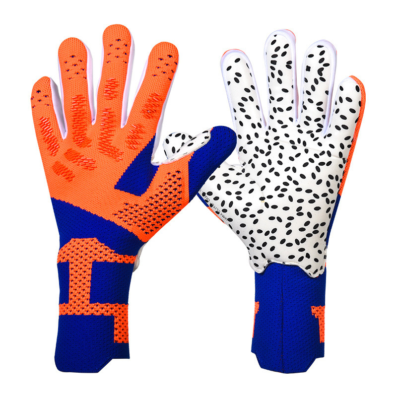 Guantes de correas de portero Guantes de portero al por mayor Falcon Football Professional Adult látex Sin dedos transpirable
