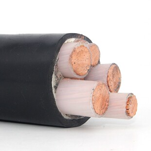 三相黑色裸銅線聚氯乙烯WDZC-YJV4*35+1*16平方電力傳輸銅芯電纜