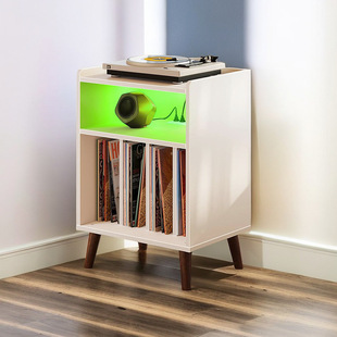 Nordic mobile vinyl record cabinet storage rack living room magazine cabinet home combination floor bookcase