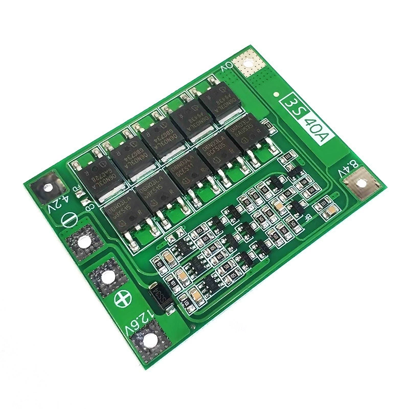 Защитная плата для аккумулятора 3 серии 11.1V 12.6V 18650 балансировочная может запустить электрическую дрель 40A