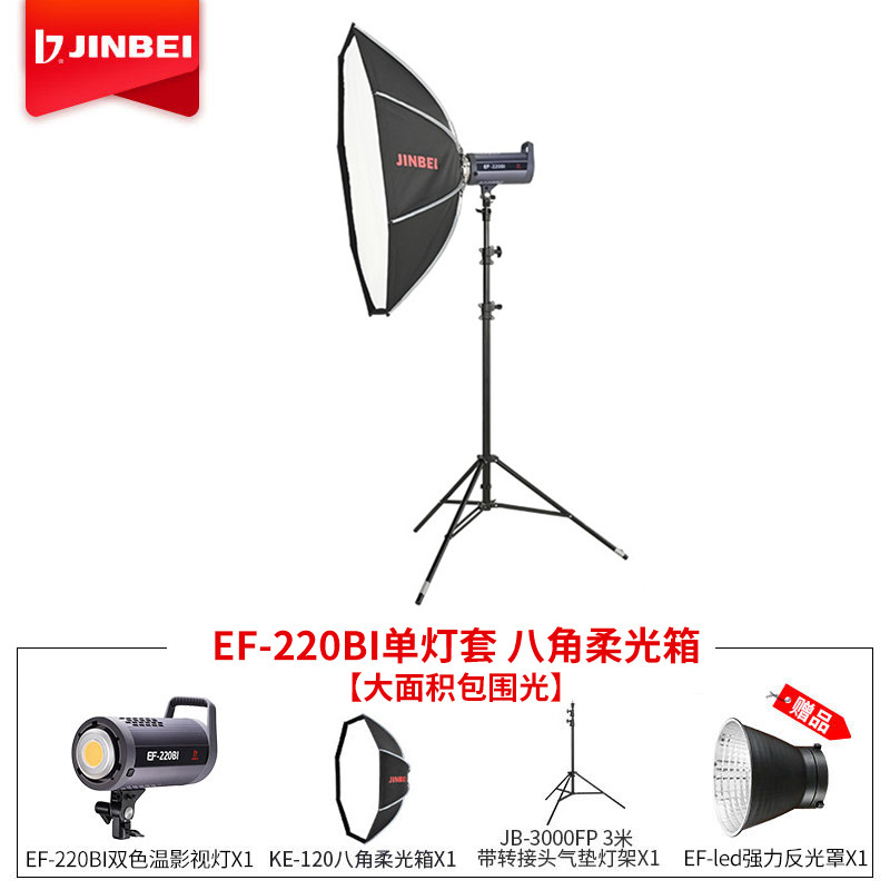 D 단일 램프 세트 팔각형 소프트 박스 [넓은 지역 주변 빛]]