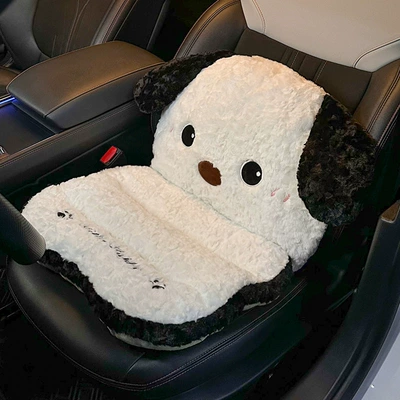 Integrated Car Seat Cushion Rear – Seat cushion, seat cover - puppy-one-piece-seat-cushion-front-row-white