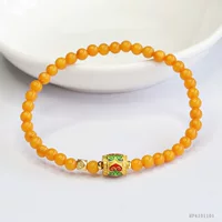 Xinyu натуральный янтарный шампур полный мед куриное масло желтого пчелиного воска браслет ретро ювелирные изделия оптом для волос HP4101101