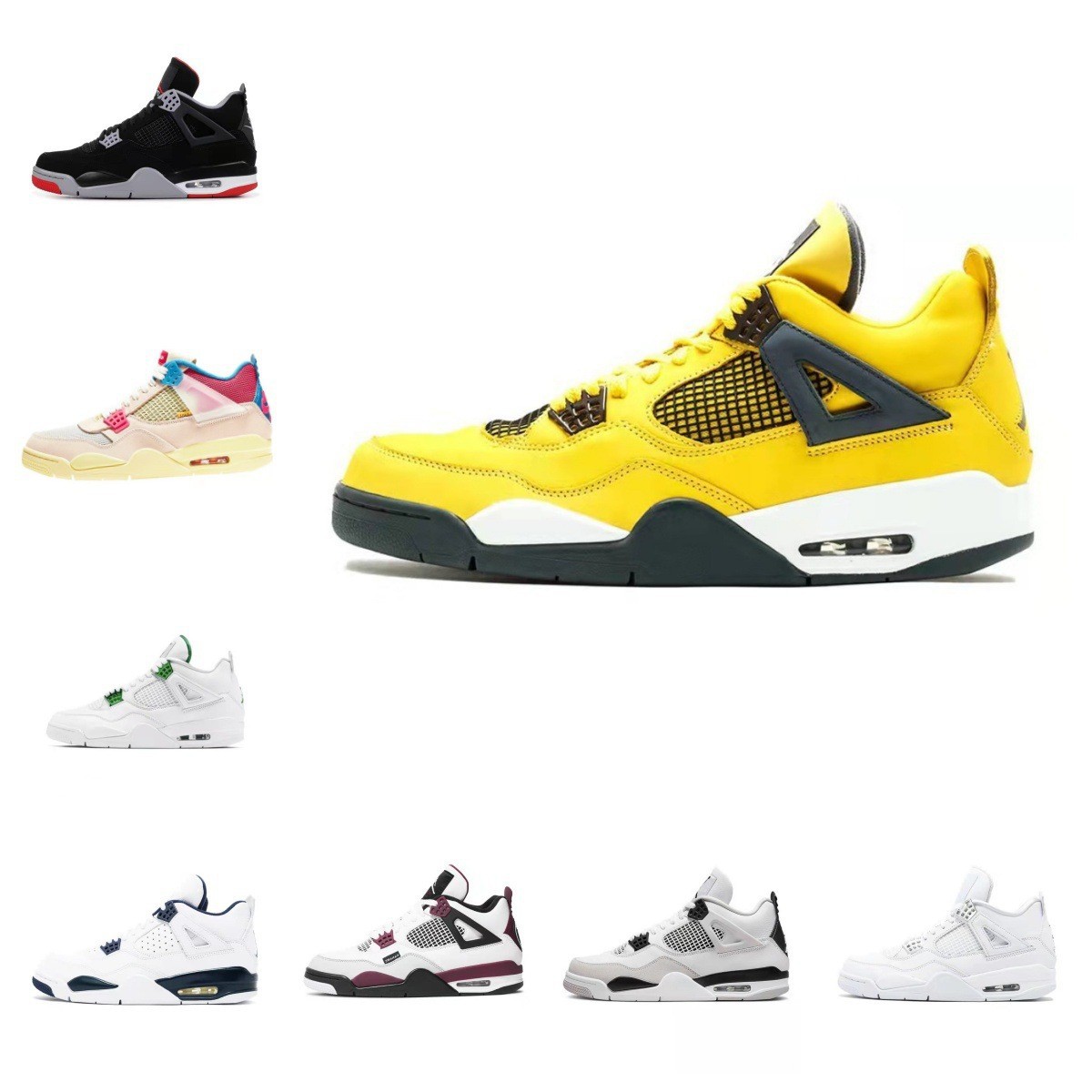 莆田鞋耐尅官AJ4篮球鞋男鞋小白鞋空军运动休闲鞋情侣学生板鞋