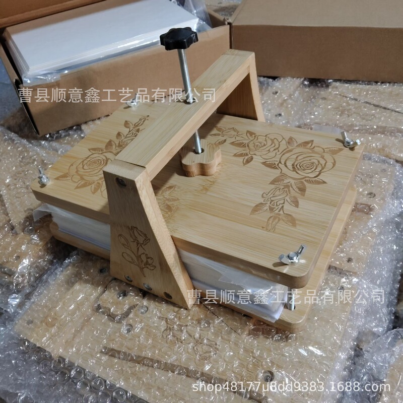 手作り押し花板、ドライフラワー押し花器、植物標本手作りツール、取り外し可能な生花押し花器|undefined