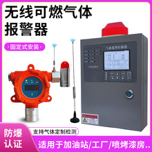 无线可燃气体泄漏报警器煤气甲烷液化气工业厂车间探头防爆工业级