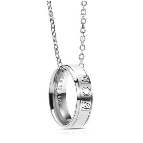 2024 Fashion Simple Stainless Steel European and American Jewelry DADMOMdiy Ring Necklace Titanium Steel Pendant Clothing Accessories