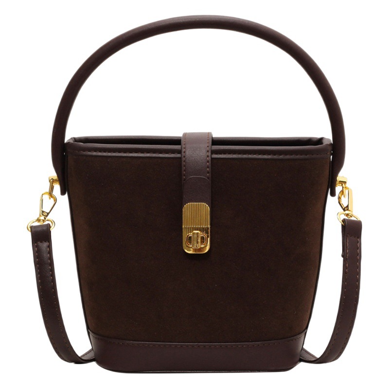 Otoño e invierno bolso de las mujeres bolsa de cubo helado de alta calidad de gran capacidad hombro crossbody elegante nicho portátil axila pequeña bolsa